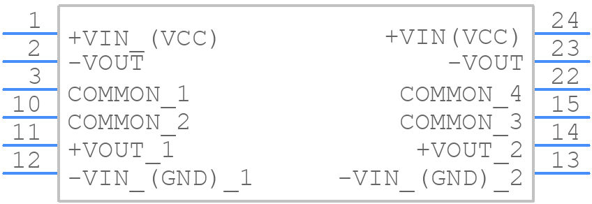 TEM 3-2422N - Traco Power - PCB symbol