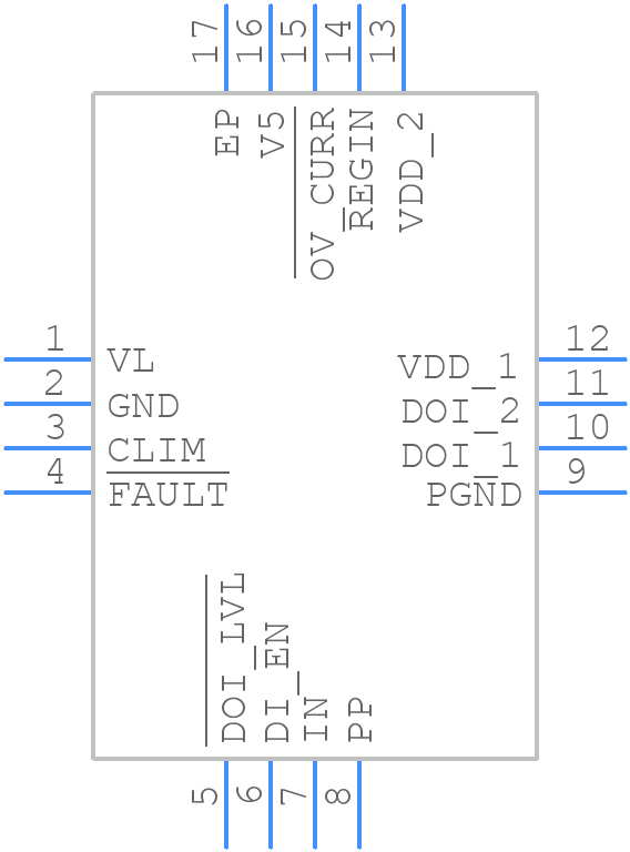 MAX14914BATE+ - Analog Devices - PCB symbol