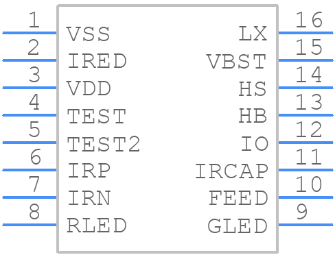 RE46C190S16F - Microchip - PCB symbol