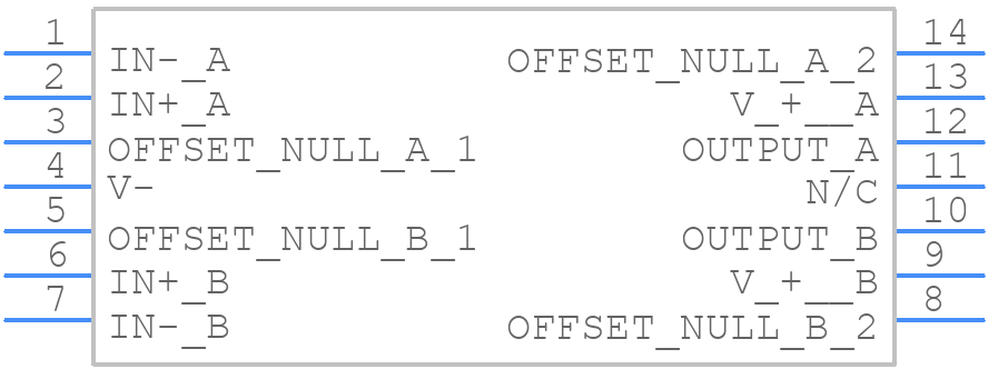 LM747J/883 - Texas Instruments - PCB symbol