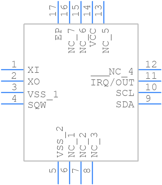 M41T62Q6F - STMicroelectronics - PCB symbol