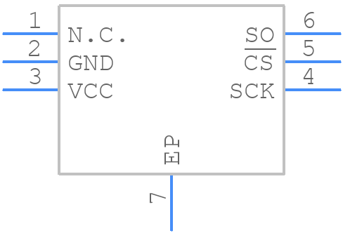 MAX6629MTT+T - Analog Devices - PCB symbol