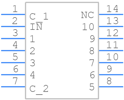 DIP14-10250 - GRACE ENGINEERED PRODUCTS - PCB symbol