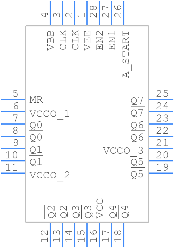 MC10E137FNR2G - Rochester Electronics - PCB symbol