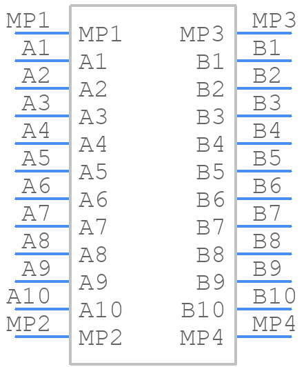 M55-6022042R - Harwin - PCB symbol