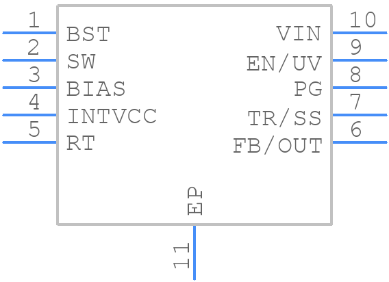 LT8618EDDB-3.3#TRPBF - Analog Devices - PCB symbol