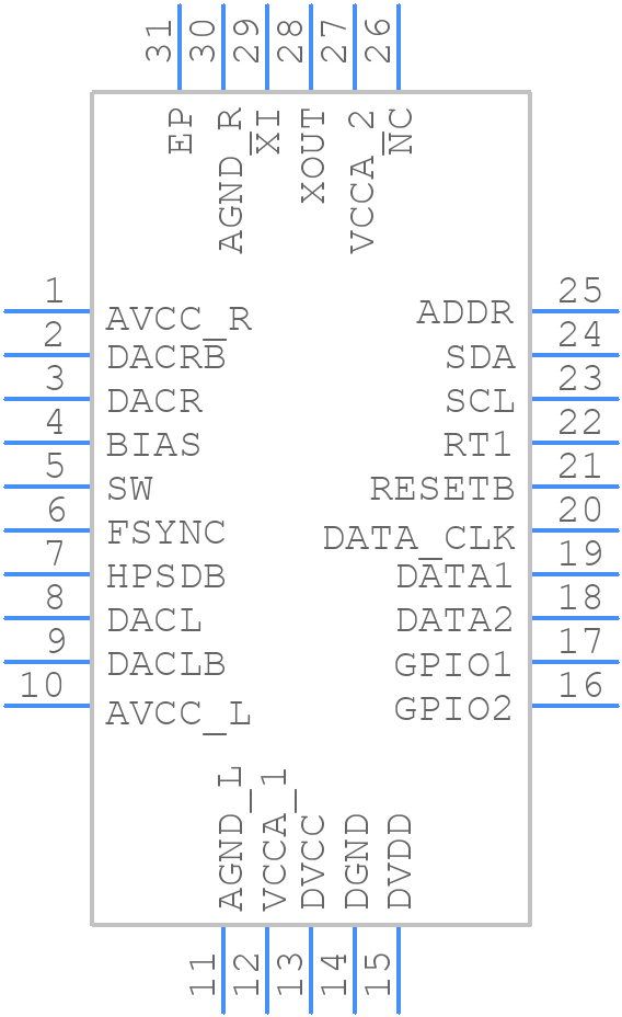 ES9038Q2M - ESS Technology - PCB symbol