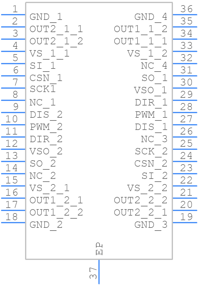 IFX9202EDXUMA1 - Infineon - PCB symbol