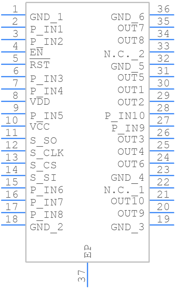 TLE8110EDXUMA1 - Infineon - PCB symbol