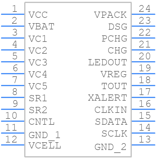 BQ29311PWRG4 - Texas Instruments - PCB symbol
