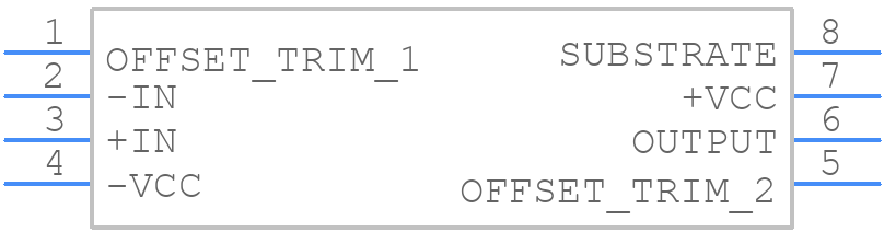 OPA121KU - Texas Instruments - PCB symbol