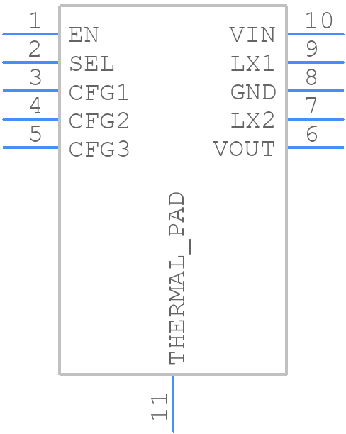 TPS63900DSKR - Texas Instruments - PCB symbol