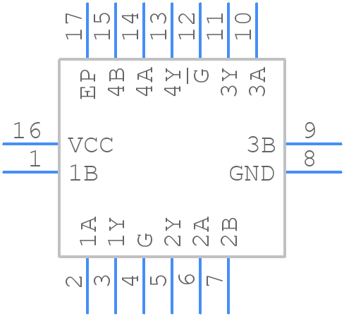 AM26LV32EIRGYR - Texas Instruments - PCB symbol