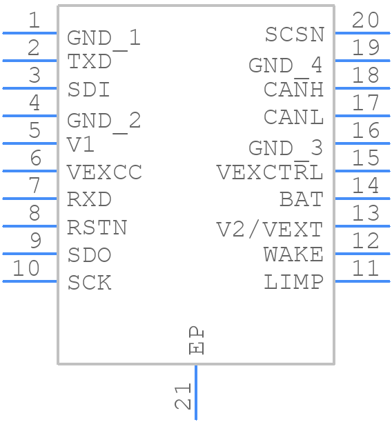 UJA1169ATK/X/FZ - NXP - PCB symbol