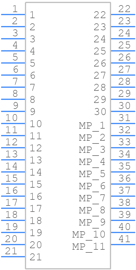 20525-030E-02 - I-Pex - PCB symbol