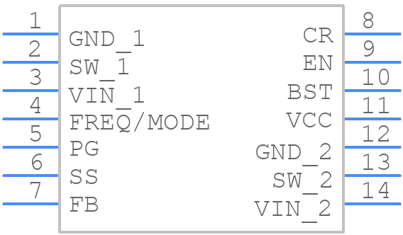 MP2326GD - Advanced Monolithic Systems - PCB symbol