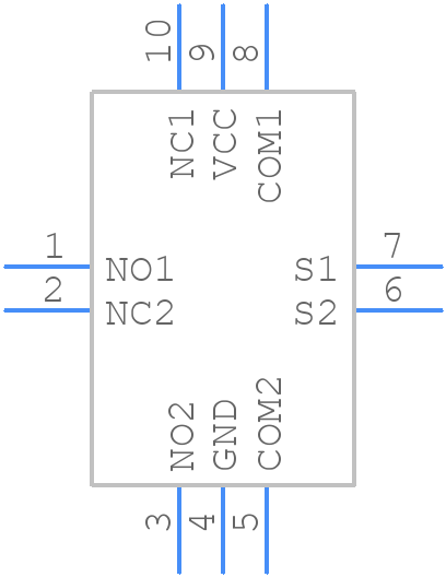 DIO1269LP10 - DIOO Microcircuits - PCB symbol