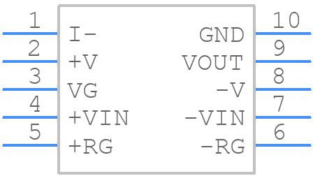 VCA820IDGSR - Texas Instruments - PCB symbol