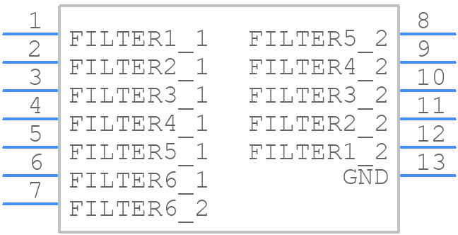 CM1621-06DE - onsemi - PCB symbol