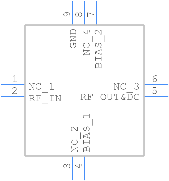PMA-545G1+ - Mini-Circuits - PCB symbol