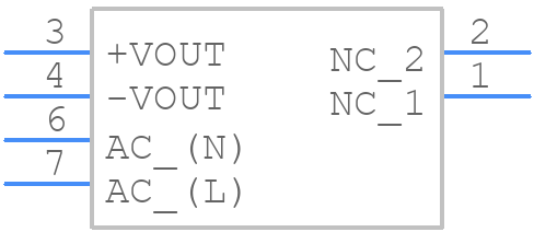 TMPM 04105 - Traco Power - PCB symbol