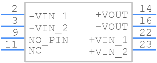DH06S2412A - Delta Electronics - PCB symbol