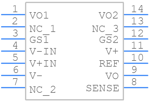 INA166UAG4 - Texas Instruments - PCB symbol