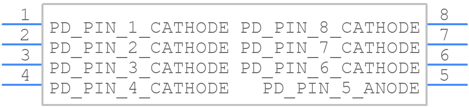 VEMD8080 - Vishay - PCB symbol