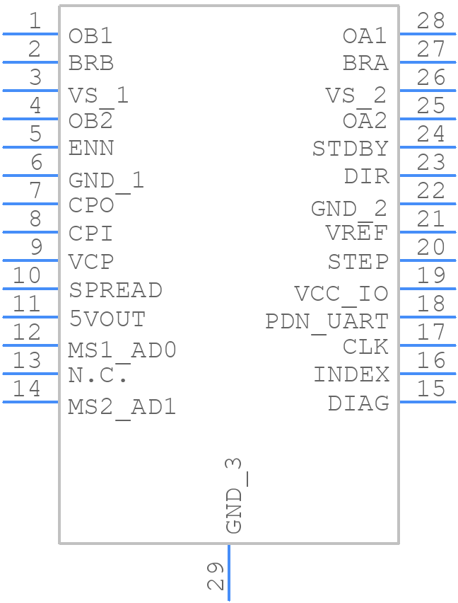TMC2226-SA-T - Analog Devices - PCB symbol