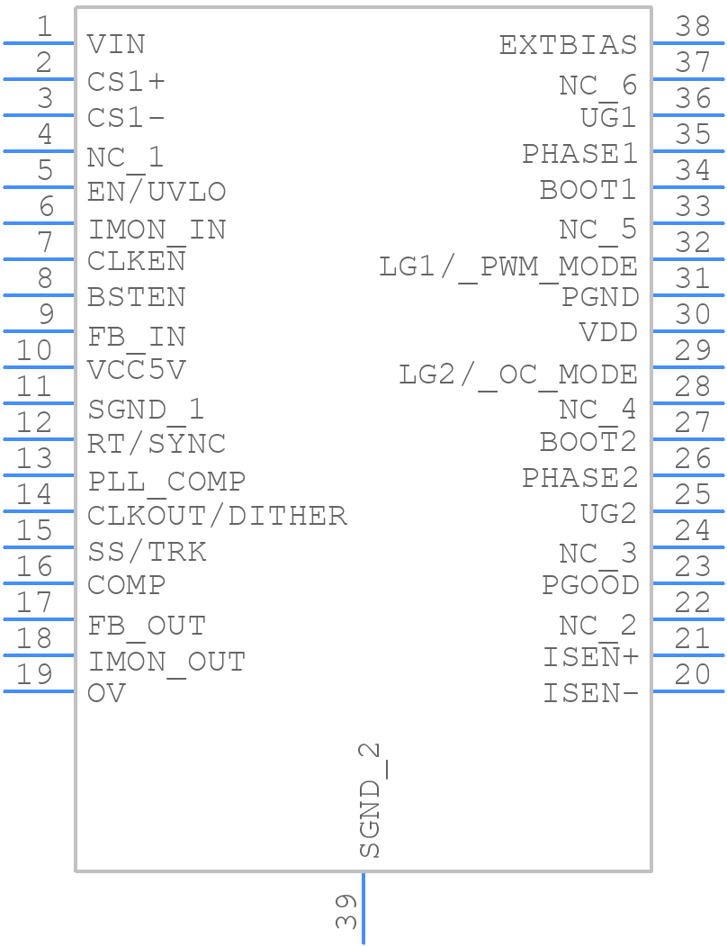 ISL81801FVEZ-T7A - Renesas Electronics - PCB symbol