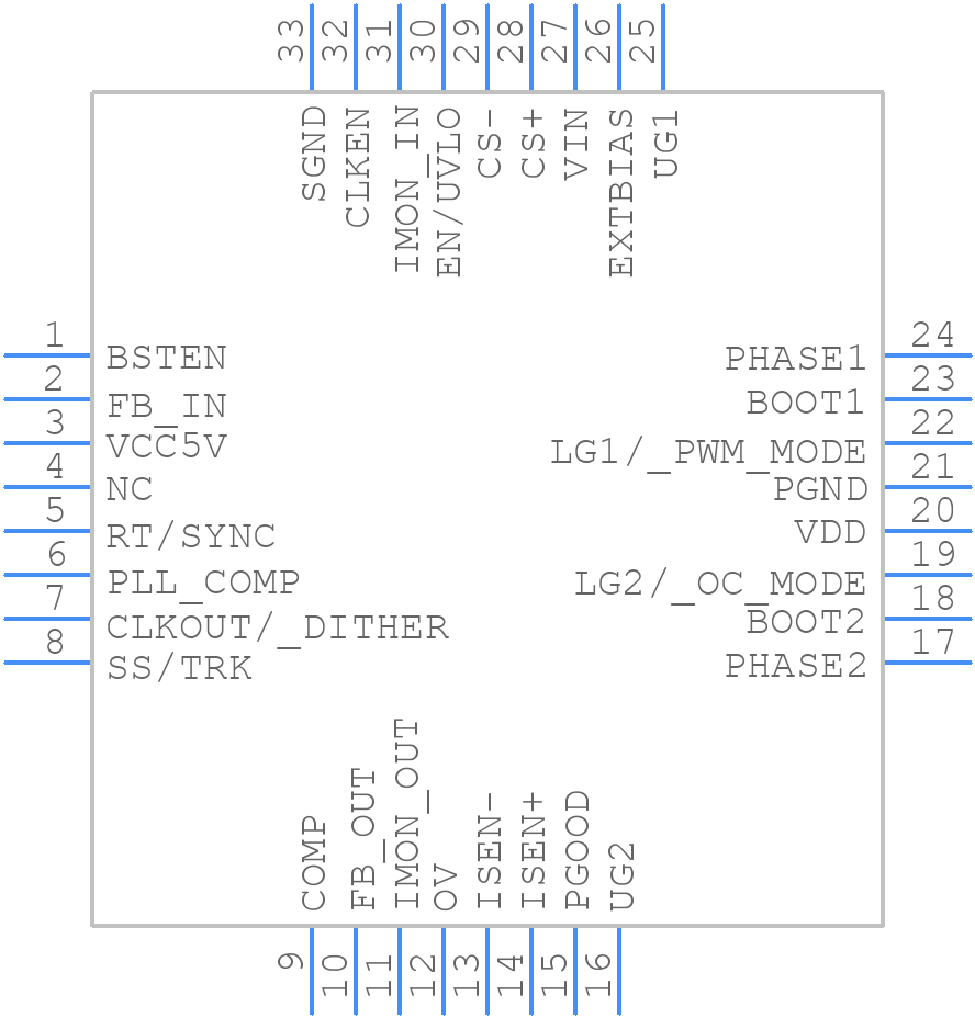 ISL81801FRTZ-T7A - Renesas Electronics - PCB symbol