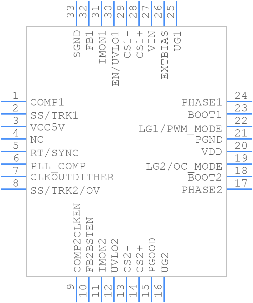 ISL81802FRTZ-T7A - Renesas Electronics - PCB symbol