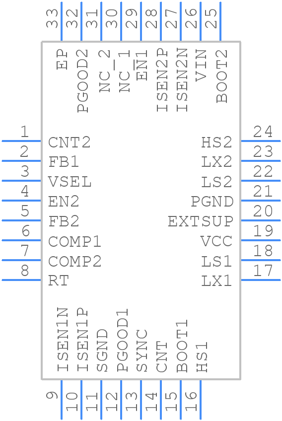 ISL78264ARZ - Renesas Electronics - PCB symbol