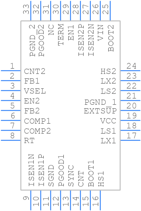 ISL78263ARZ-T7 - Renesas Electronics - PCB symbol