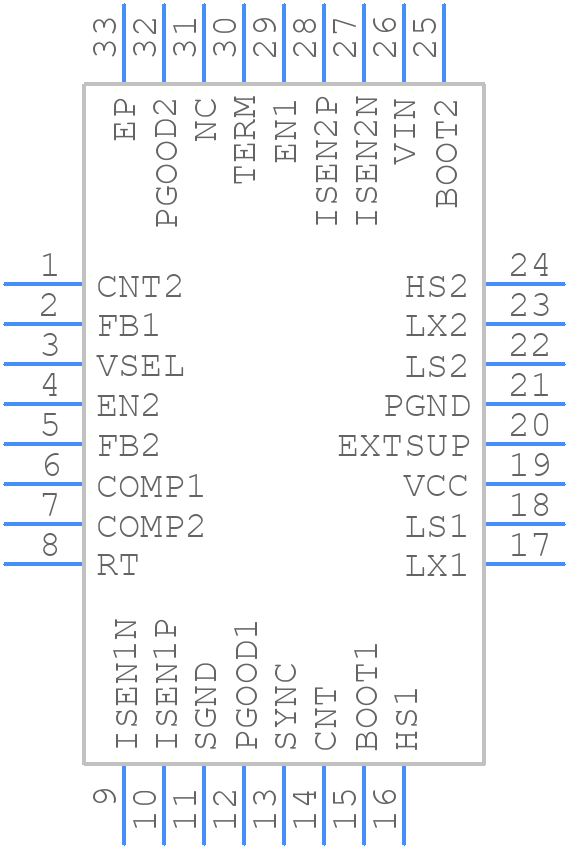 ISL78263ARZ - Renesas Electronics - PCB symbol