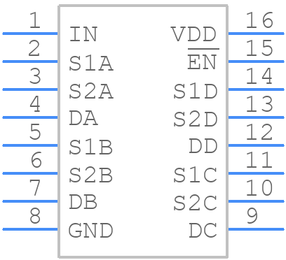 PI5V330SQEX - Diodes Incorporated - PCB symbol