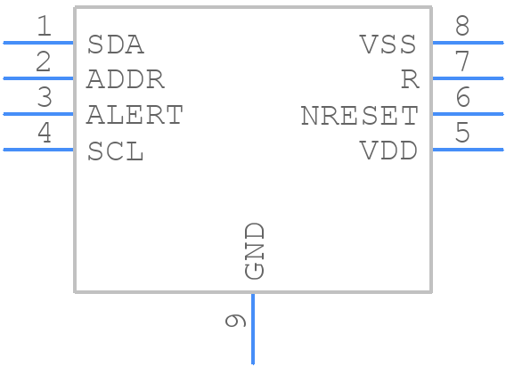 STS35-DIS - Sensirion - PCB symbol