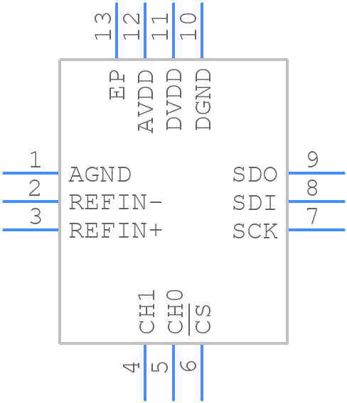MCP3465RT-E/SFX - Microchip - PCB symbol