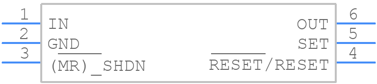 MAX6349TLUT+T - Analog Devices - PCB symbol