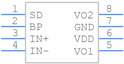 FAN7023MUX - onsemi - PCB symbol