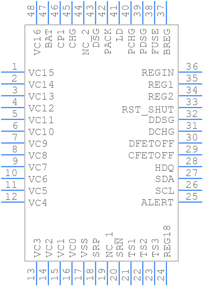 BQ76952PFBR - Texas Instruments - PCB symbol