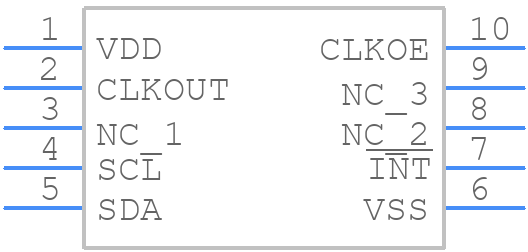 RV-8564-C2 - Micro Crystal AG - PCB symbol