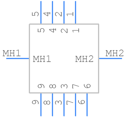 MDM-9PCBRM7 - ITT CANNON - PCB symbol