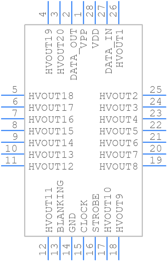 HV5812PJ - Microchip - PCB symbol