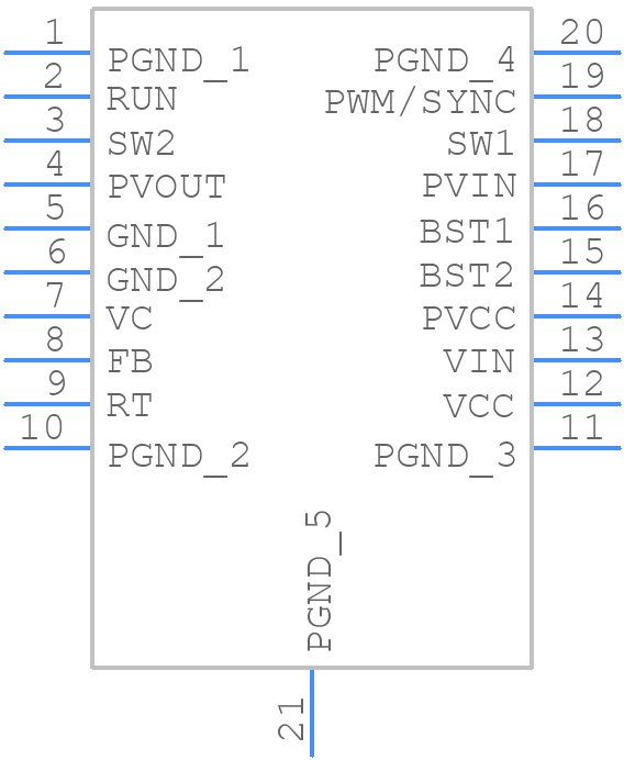 LTC3115MPFE-1#PBF - Analog Devices - PCB symbol