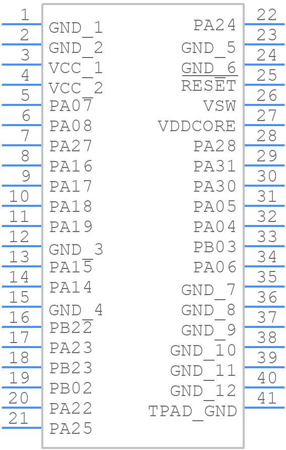 WLR089U0-I/RM - Microchip - PCB symbol
