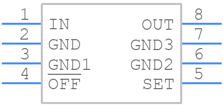 MAX604CSA+ - Analog Devices - PCB symbol