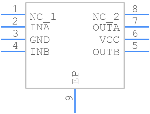 IXDN604SITR - LITTELFUSE - PCB symbol
