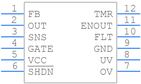 LT4363HMS-2#TRPBF - Analog Devices - PCB symbol