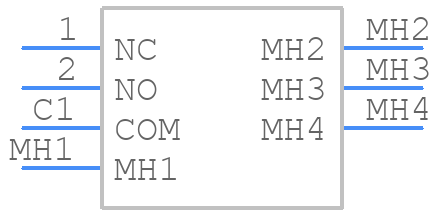MRB12H - NKK Switches - PCB symbol